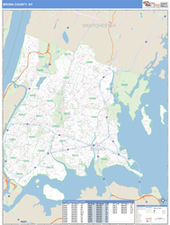 Bronx County, NY Wall Map