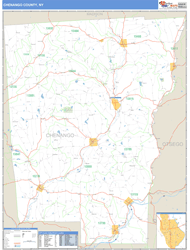 Chenango County, NY Wall Map