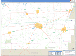 Genesee County, NY Wall Map