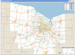 Monroe County, NY Wall Map