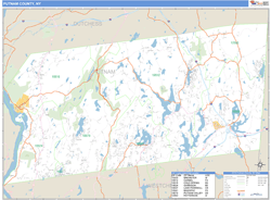 Putnam County, NY Zip Code Wall Map