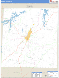 Person County, NC Zip Code Wall Map