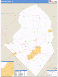Scotland County, NC Wall Map
