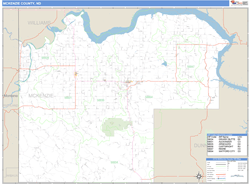 McKenzie County, ND Zip Code Wall Map