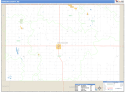 Ransom County, ND Zip Code Wall Map