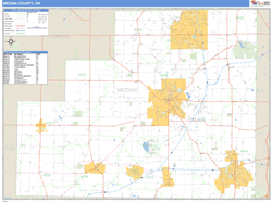 Medina County, OH Zip Code Wall Map