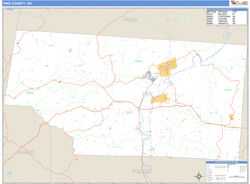 Pike County, OH Wall Map