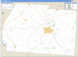 Ross County, OH Zip Code Wall Map