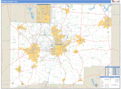 Stark County, OH Zip Code Wall Map