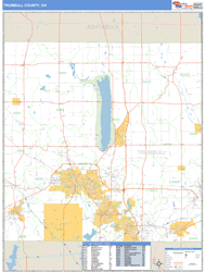Trumbull County, OH Zip Code Wall Map
