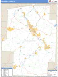 Tuscarawas County, OH Zip Code Wall Map