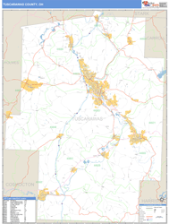 Tuscarawas County, OH Wall Map