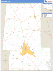 Union County, OH Wall Map