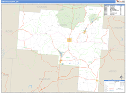 Vinton County, OH Wall Map