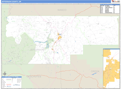 Jefferson County, OR Zip Code Wall Map