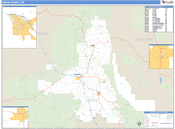 Union County, OR Wall Map