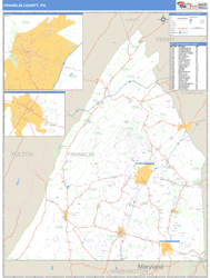 Franklin County, PA Wall Map