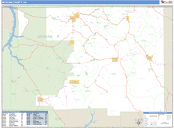 McKean County, PA Zip Code Wall Map