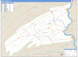 Perry County, PA Wall Map