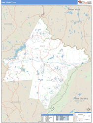Pike County, PA Wall Map