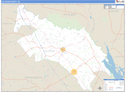 Calhoun County, SC Wall Map
