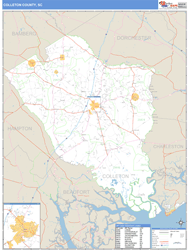 Colleton County, SC Wall Map