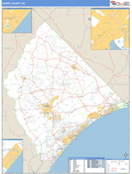 Horry County, SC Wall Map