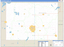 Brookings County, SD Wall Map