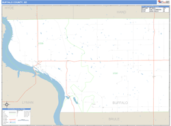 Buffalo County, SD Wall Map