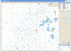 Day County, SD Zip Code Wall Map