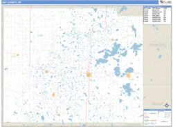 Day County, SD Wall Map