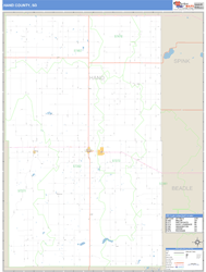 Hand County, SD Zip Code Wall Map