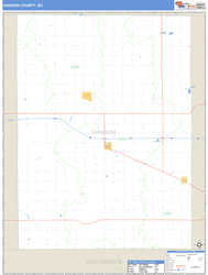 Hanson County, SD Zip Code Wall Map