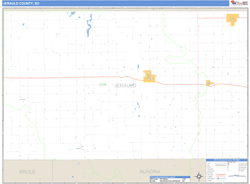 Jerauld County, SD Wall Map