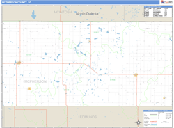 McPherson County, SD Wall Map