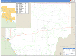 Meade County, SD Wall Map