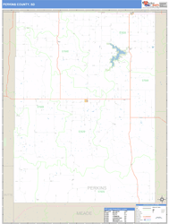 Perkins County, SD Zip Code Wall Map