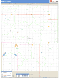 Spink County, SD Wall Map