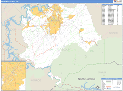 Blount County, TN Wall Map