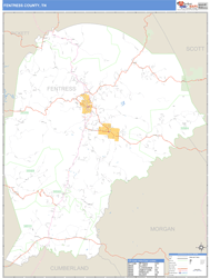 Fentress County, TN Wall Map