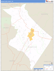 Sequatchie County, TN Zip Code Wall Map