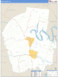 Smith County, TN Wall Map