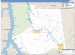 Stewart County, TN Zip Code Wall Map