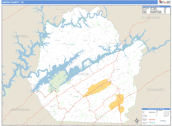 Union County, TN Wall Map