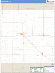 Castro County, TX Wall Map