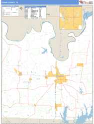 Cooke County, TX Wall Map