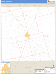 Dawson County, TX Zip Code Wall Map