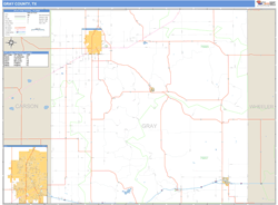 Gray County, TX Wall Map