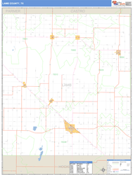 Lamb County, TX Wall Map