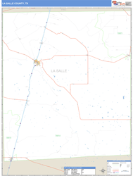 La Salle County, TX Zip Code Wall Map